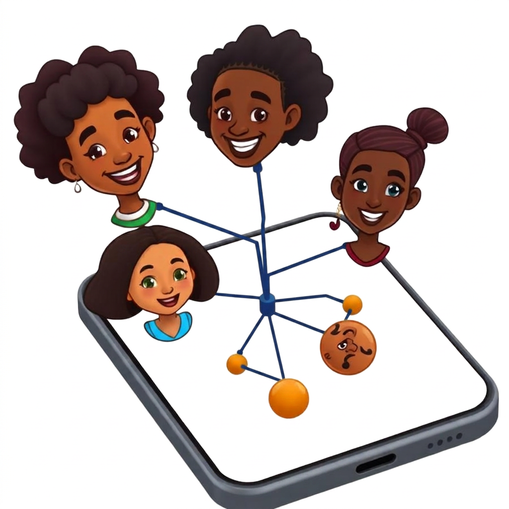 Collaboration tree of a cross-functional Huzzler team